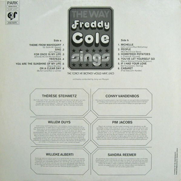 Freddy Cole : The Way Freddy Cole Sings (LP, Album)