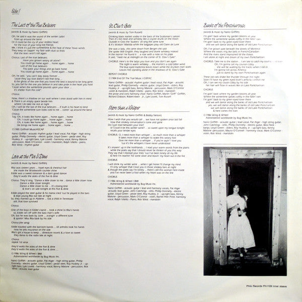 Nanci Griffith : Last Of The True Believers (LP, Album)