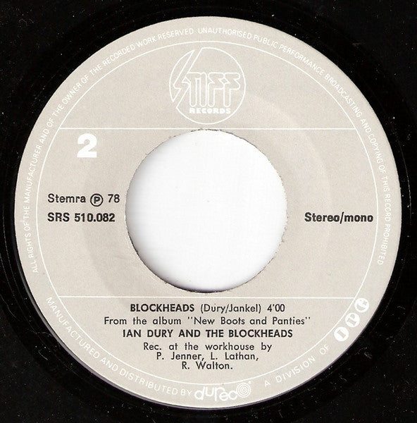 Ian Dury & The Blockheads* : Wake Up! (7", Single)
