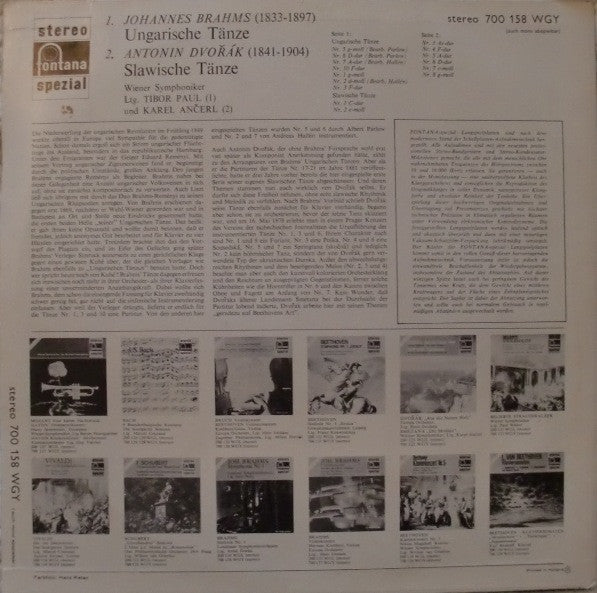 Wiener Symphoniker : Ungarische Tänze / Slawische Tänze Op. 46 (LP)