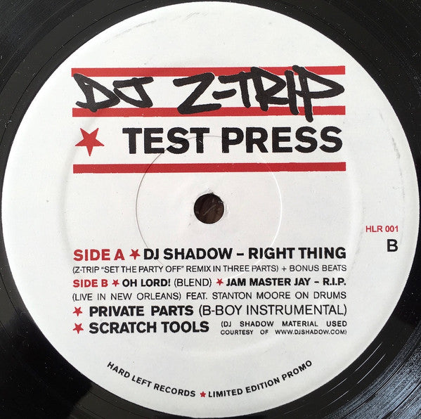 DJ Z-Trip : Test Press (12", Ltd, Promo)