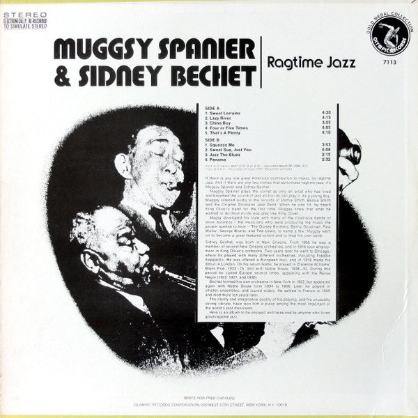 Muggsy Spanier & Sidney Bechet : Ragtime Jazz (LP, Album)
