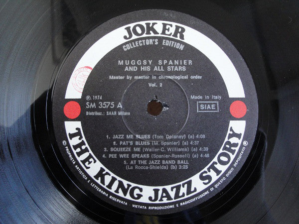 Muggsy Spanier And His All Stars : Muggsy Spanier And His All Stars - Vol.2 (LP, Comp)