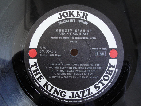 Muggsy Spanier And His All Stars : Muggsy Spanier And His All Stars - Vol.2 (LP, Comp)