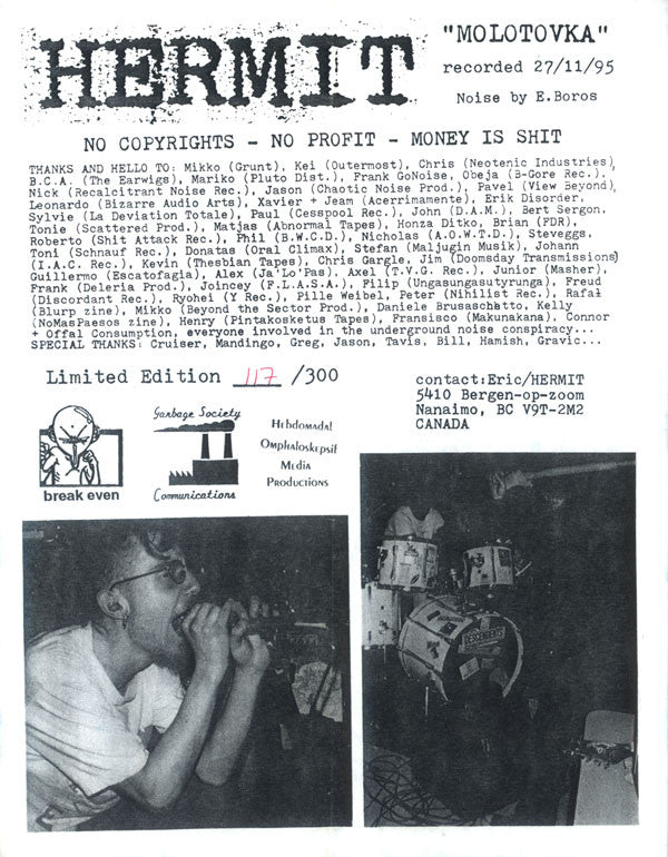 Hermit (2) / Roy Gbiv : Split (7", Num)