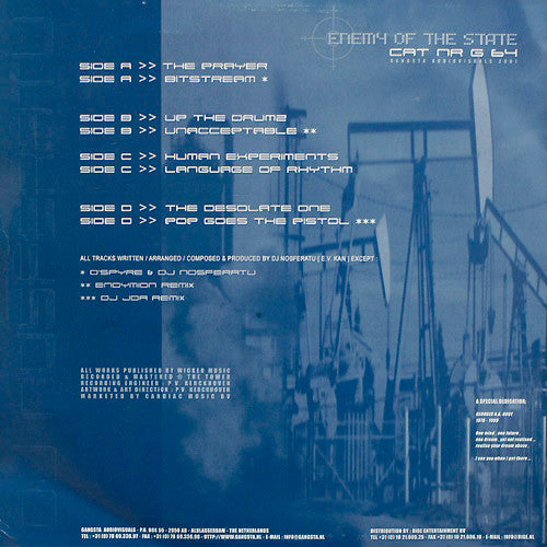 DJ Nosferatu* : Enemy Of The State (2x12", Album)