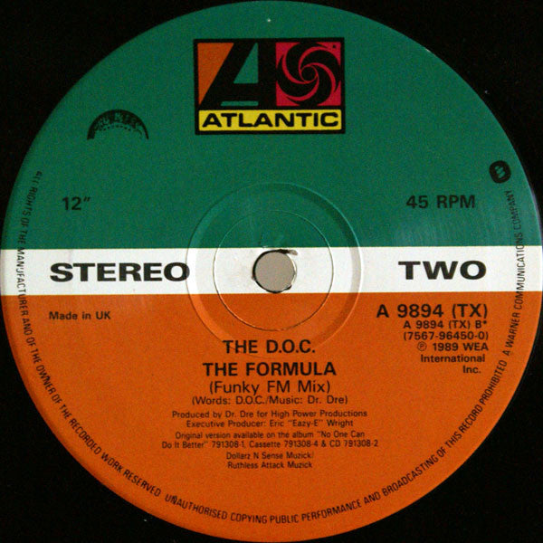 The D.O.C. : Portrait Of A Masterpiece (House Mix) (12")