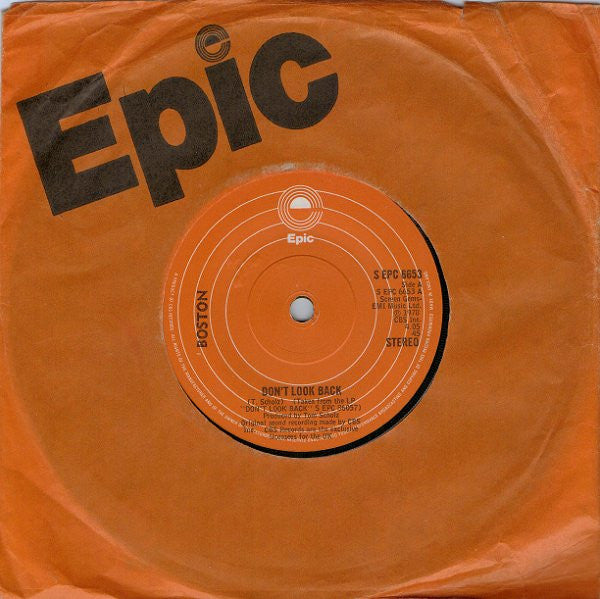 Boston : Don't Look Back (7", Single)