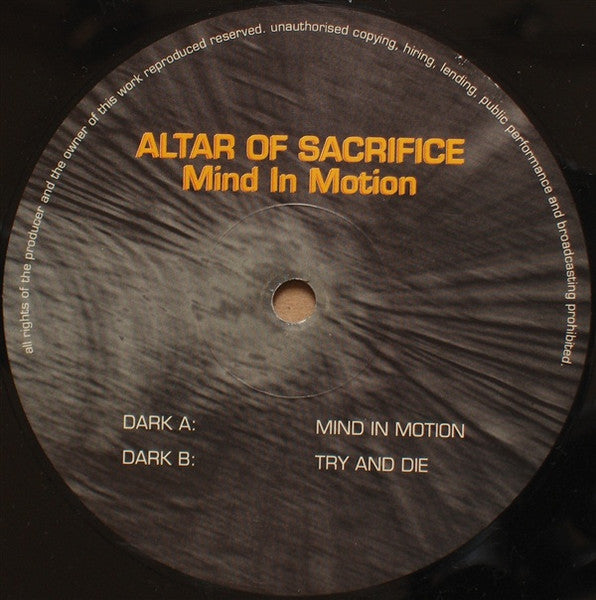 Altar Of Sacrifice : Mind In Motion (10")