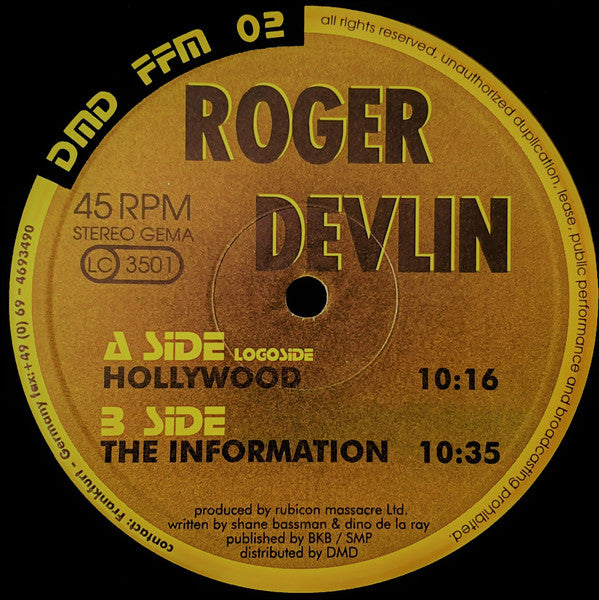 Roger Devlin : Hollywood (12")