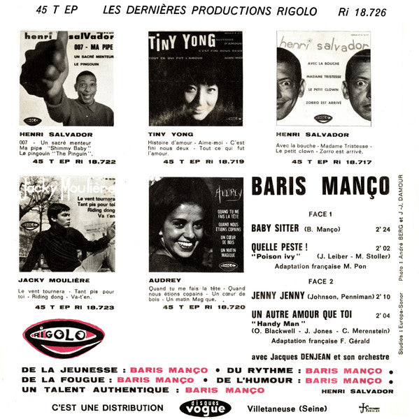 Barış Manço : Jenny Jenny (7", Single)