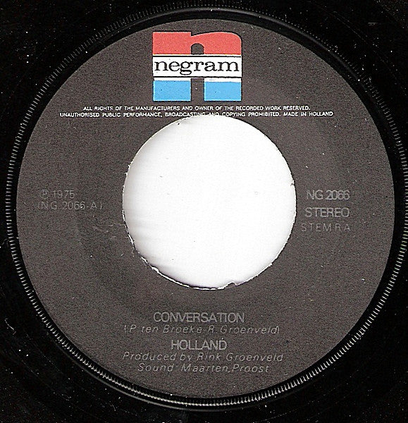 Holland (7) : Conversation (7", Single)