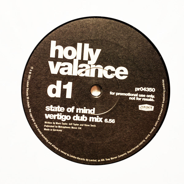 Holly Valance : State Of Mind (2x12", Promo)