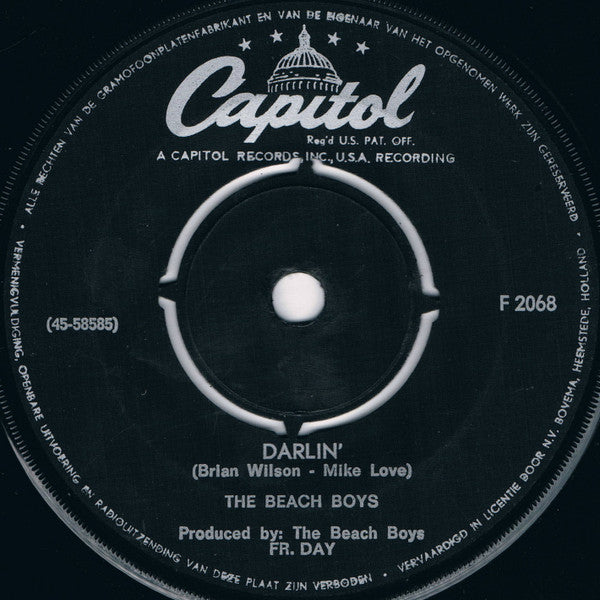 The Beach Boys : Darlin' (7", Single)