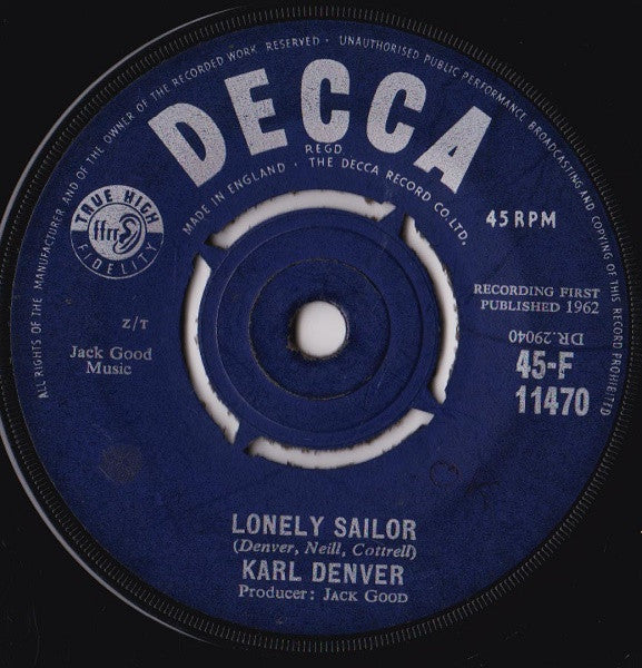 Karl Denver : A Little Love, A Little Kiss (7")