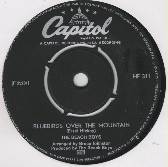 The Beach Boys : Bluebirds Over The Mountain (7", Single)