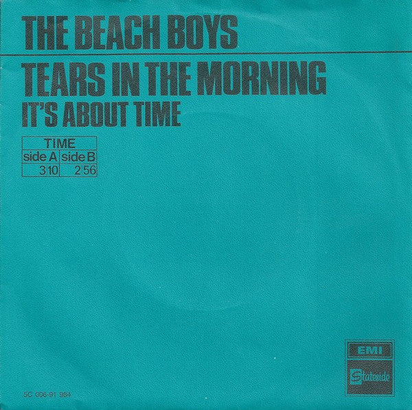 The Beach Boys : Tears In The Morning (7", Single)