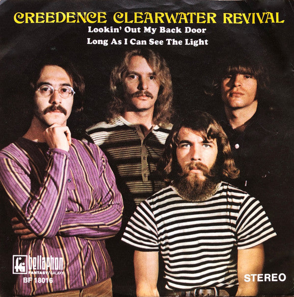 Creedence Clearwater Revival : Lookin' Out My Back Door / Long As I Can See The Light (7", Single)