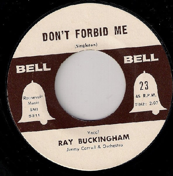 Barry Frank / Ray Buckingham : Young Love / Don't Forbid Me (7")