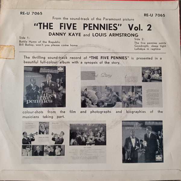 Danny Kaye (2) And Louis Armstrong : The Five Pennies Vol. 2 (7", EP)