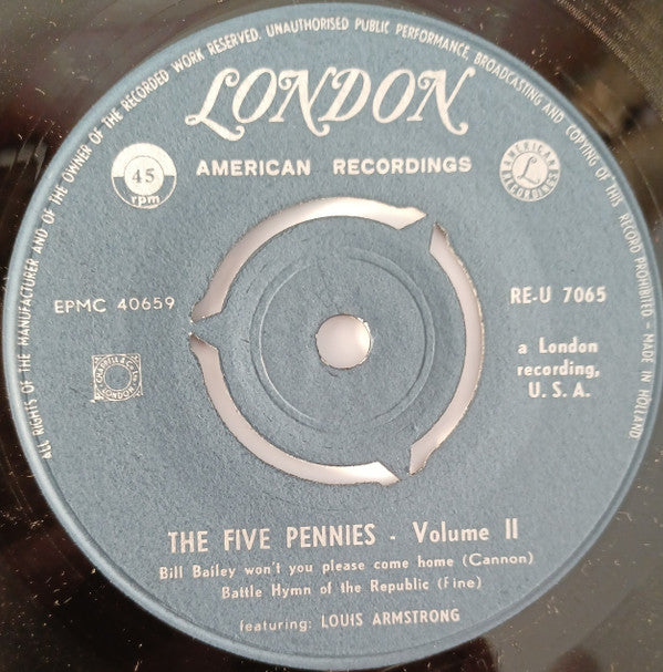 Danny Kaye (2) And Louis Armstrong : The Five Pennies Vol. 2 (7", EP)