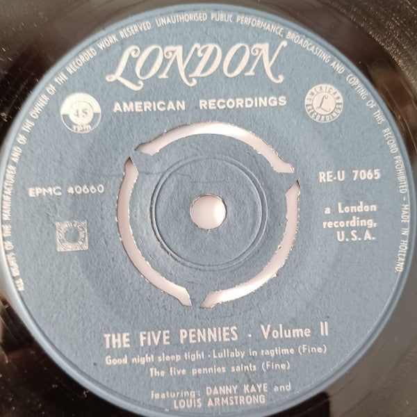 Danny Kaye (2) And Louis Armstrong : The Five Pennies Vol. 2 (7", EP)