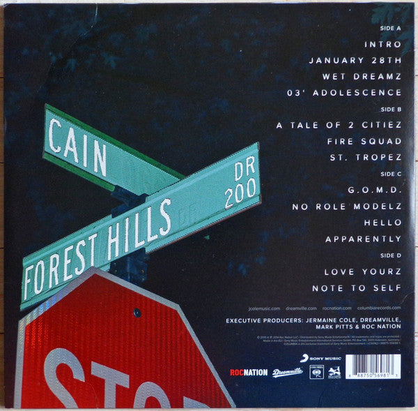 J. Cole : 2014 Forest Hills Drive (2xLP, Album, Opt)