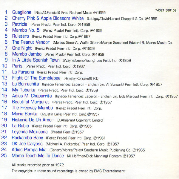 Perez Prado : Our Man In Havana (The Very Best Of Perez Prado) (CD, Comp)