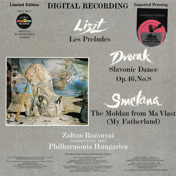 Liszt* / Dvorak* / Smetana*, Zoltan Rozsnyai, Philharmonia Hungarica : Les Preludes / Slavonic Dance Op.46, No.8, The Moldau From Ma Vlast (LP, Album, Ltd, DBX)