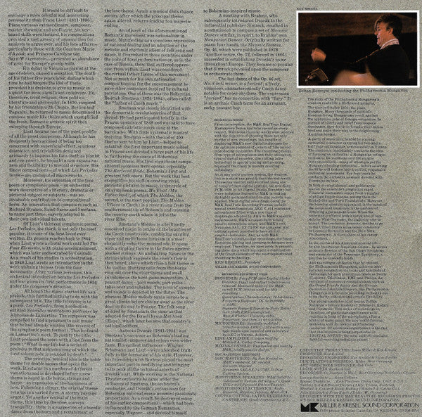 Liszt* / Dvorak* / Smetana*, Zoltan Rozsnyai, Philharmonia Hungarica : Les Preludes / Slavonic Dance Op.46, No.8, The Moldau From Ma Vlast (LP, Album, Ltd, DBX)