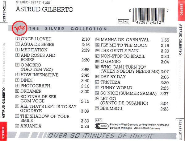 Astrud Gilberto : The Silver Collection (CD, Comp, RE)