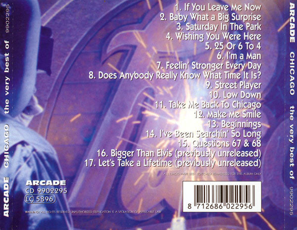 Chicago (2) : The Very Best Of Chicago (CD, Comp, RM)