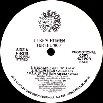 Various : Luke's Hitmen For The 90's (12", Promo)