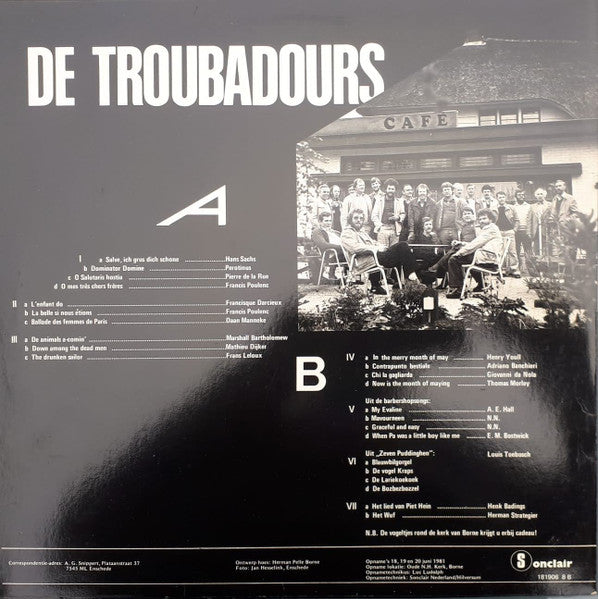 De Troubadours* : De Troubadours (LP, Mono)