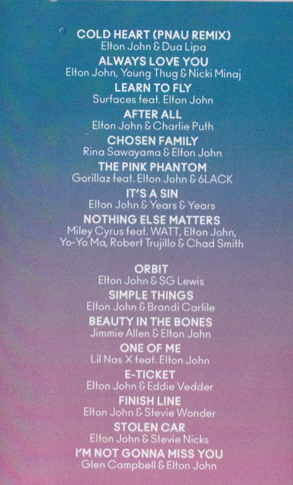 Elton John : The Lockdown Sessions (Cass, Album, Pur)