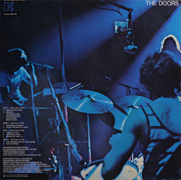 The Doors : Absolutely Live (2xLP, Album, RE)