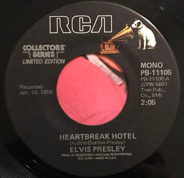 Elvis* : Heartbreak Hotel / I Was The One (7", Mono, Ltd, RE)