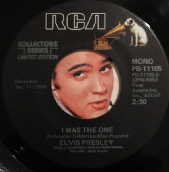Elvis* : Heartbreak Hotel / I Was The One (7", Mono, Ltd, RE)