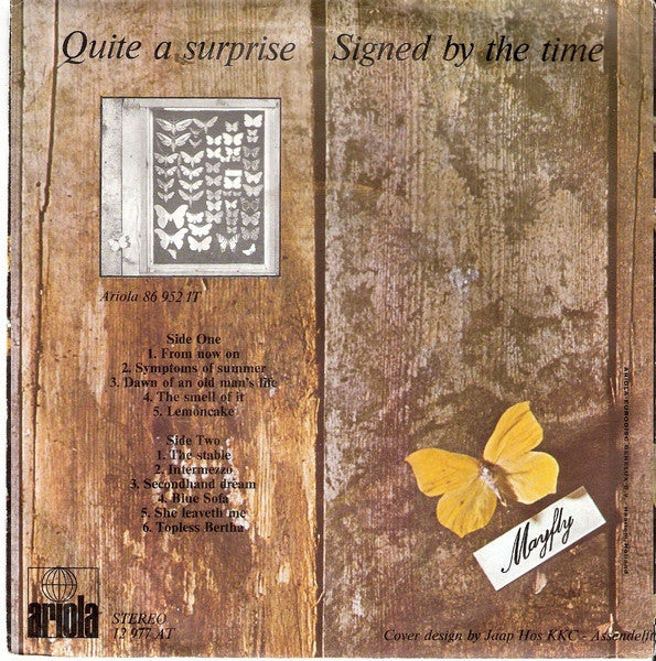 Mayfly (2) : Quite A Surprise / Signed By The Time (7", Single)