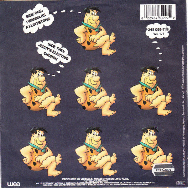 The Screaming Blue Messiahs : I Wanna Be A Flintstone (7", Single)