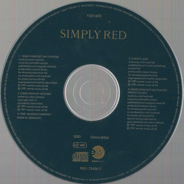 Simply Red : Something Got Me Started (I'd Give It All Up For You) (CD, Maxi)