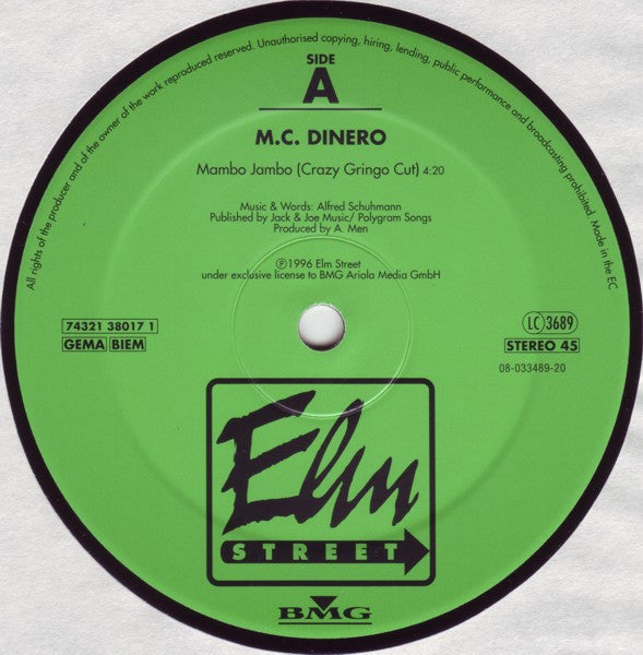 M.C. Dinero : Mambo Jambo (12")