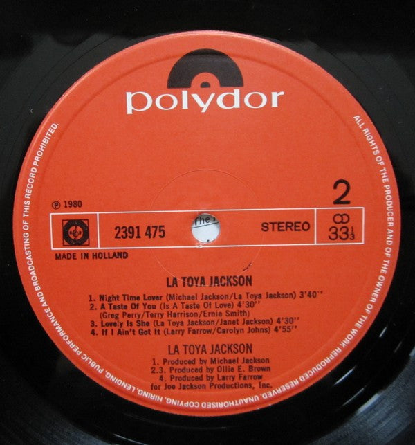 La Toya Jackson : La Toya Jackson (LP, Album)