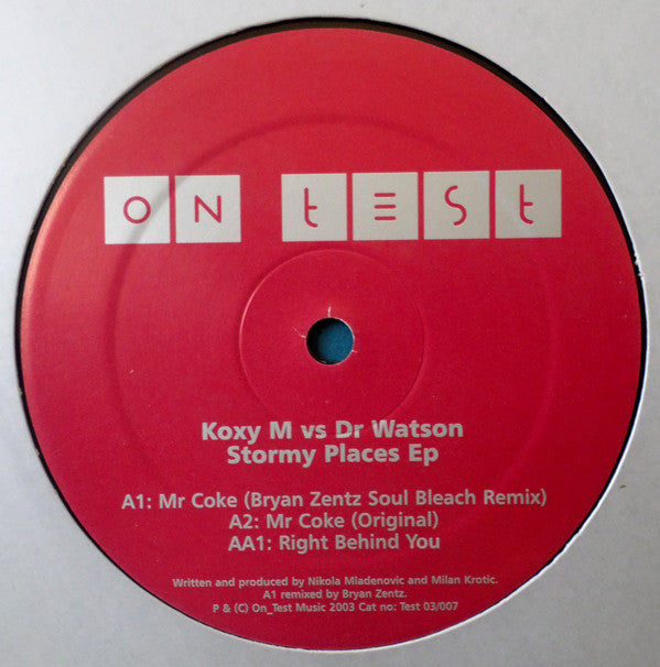 Koxy M vs Dr. Watson : Stormy Places EP (12", EP)