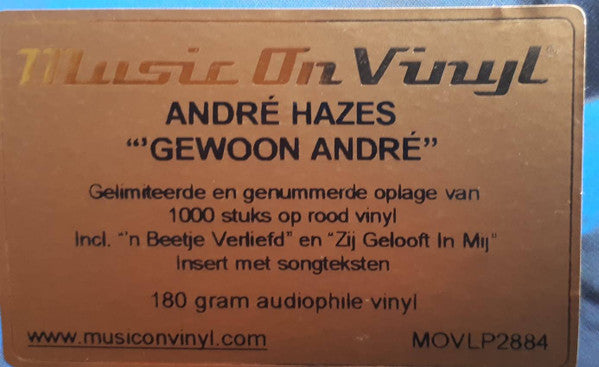André Hazes : Gewoon André (LP, Ltd, Num, RE, Red)