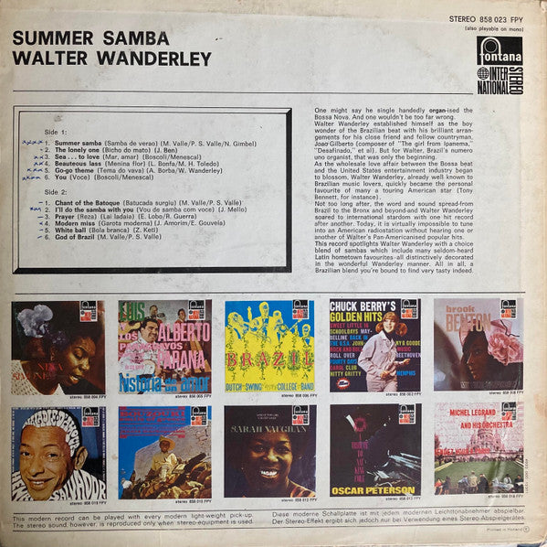 Walter Wanderley : Brazilian Blend (LP, Album)