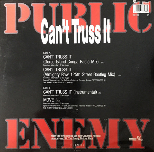 Public Enemy : Can't Truss It (12")