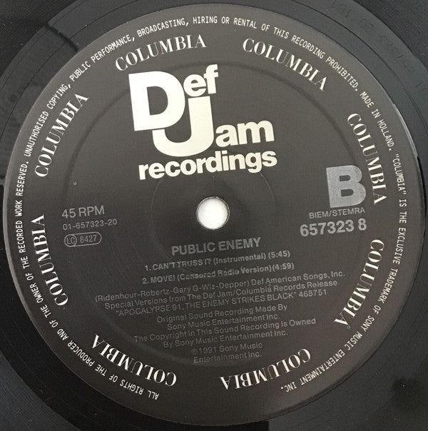 Public Enemy : Can't Truss It (12")