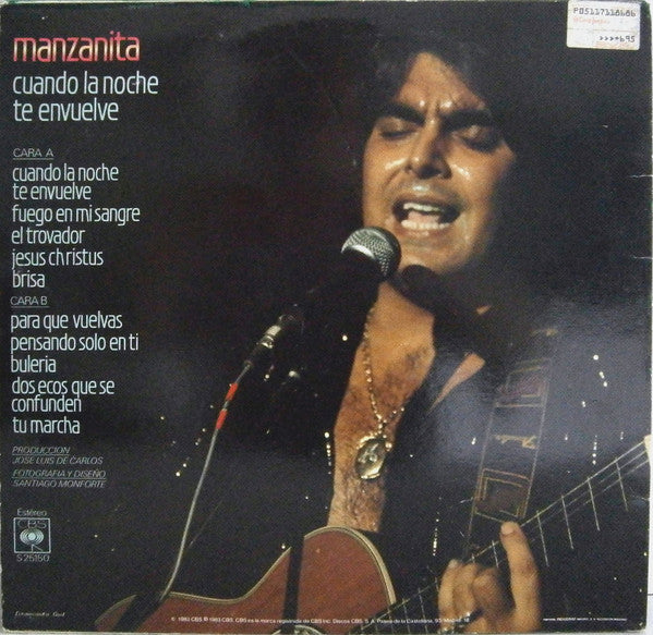 Manzanita : Cuando La Noche Te Envuelve (LP, Album)