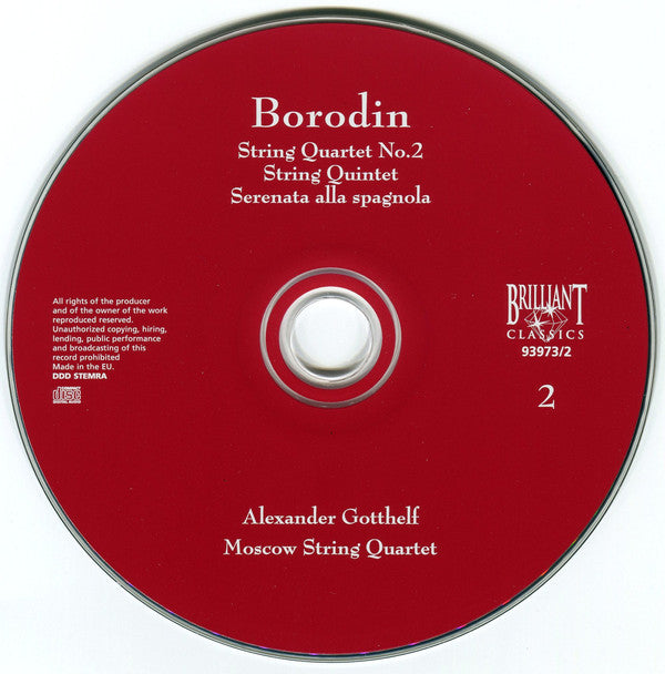 Alexander Borodin - Moscow Piano Trio / Moscow String Quartet : Chamber Music (3xCD, Album)